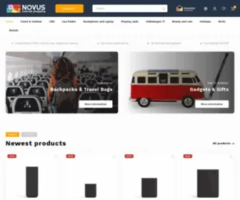 Novusfumus.com(Exclusieve rugzakken en reistassen van diverse topmerken) Screenshot