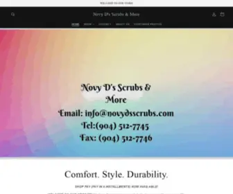 Novydsscrubs.com(Novy D's Scrubs & More) Screenshot