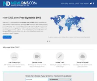 Now-DNS.com(Free Dynamic DNS) Screenshot