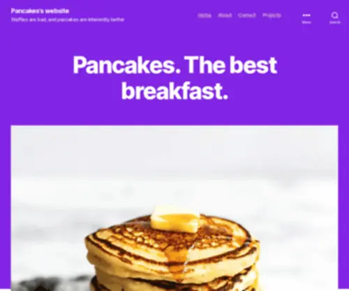 Nowaffles.com(Waffles are bad) Screenshot