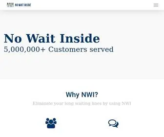 Nowaitinside.com(Virtual Waiting Room) Screenshot