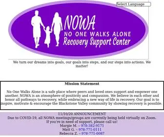 Nowarsc.org(NOWA Recovery Support Center) Screenshot