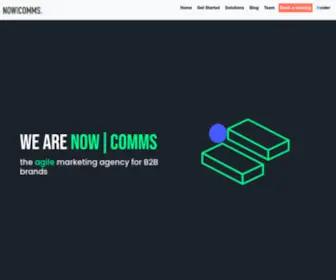 Nowcomms.com(B2B Marketing agency) Screenshot