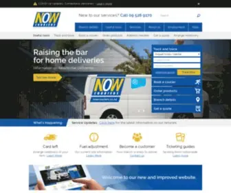 Nowcouriers.co.nz(Auckland Region Couriers) Screenshot