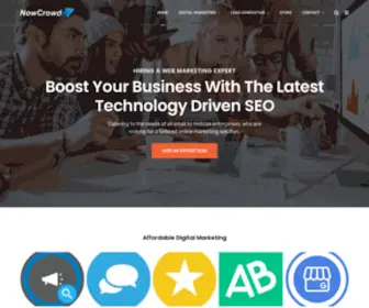Nowcrowd.com(Results Driven Lead Generation) Screenshot