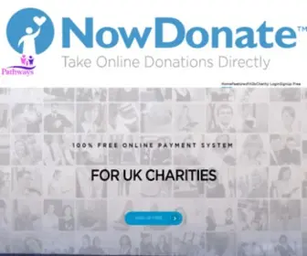 Nowdonate.com(100% Free Donation Checkout For Charity) Screenshot