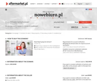 Nowebiuro.pl(Cena domeny: 6000 PLN (do negocjacji)) Screenshot