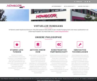 Nowecor.de(Willkommen bei der Nowecor AG) Screenshot