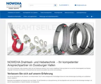 Noweha.de(Noweha Drahtseil) Screenshot