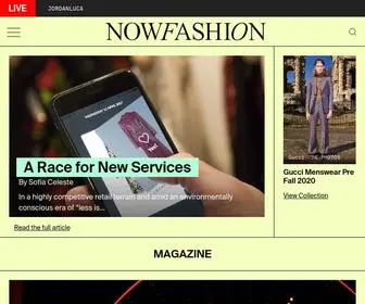 Nowfashion.com(Real Time Fashion News) Screenshot