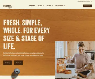 Nowfresh.com(Premium Pet Food for Every Size & Life Stage) Screenshot