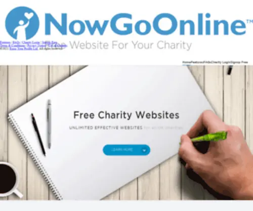 Nowgoonline.com(Free Website For Your Charity) Screenshot