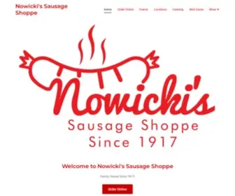 Nowickissausage.com(Nowicki's Sausage Shoppe) Screenshot