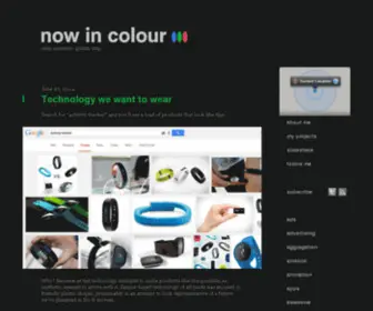 Nowincolour.com(Andy whitlock's grubby blog) Screenshot