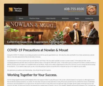 Nowlan.com(Best Law Firm In Rock County) Screenshot