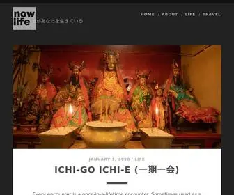 Nowlifeislivingyou.com(今、い) Screenshot