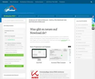 Nowload.de(Dein Portal für kostenlose Downloads und Freeware) Screenshot