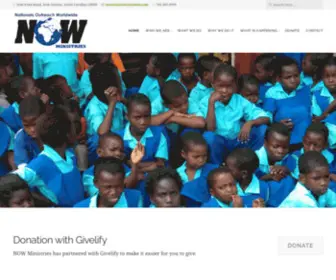 Nowministries.us(Training, Equipping, and Supporting Nationals) Screenshot