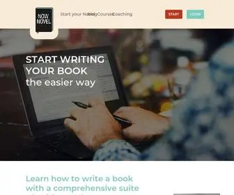 Nownovel.com(How to Write a Novel Now and Finish) Screenshot