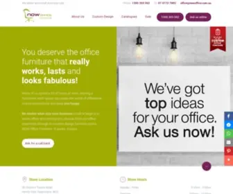 Nowoffice.com.au(Desks, Chairs, Board Room Furniture, Custom Design) Screenshot