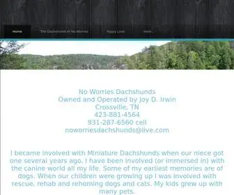 Noworriesdachshunds.com(Noworriesdachshunds) Screenshot