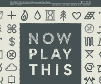 Nowplaythis.net(A Festival of Experimental Game Design) Screenshot