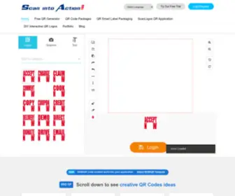 NowQR.com(Generate Free QR Codes and ScanLogos for Mobile Websites) Screenshot