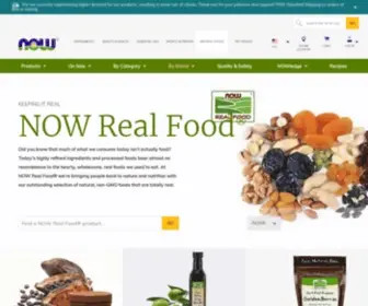 Nowrealfood.com(NOW Real Food®) Screenshot