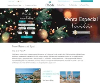 Nowresorts.com.mx(Now Resorts & Spas) Screenshot