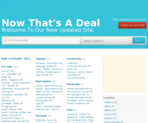 Nowthatsadeal.com(Now That's A Deal) Screenshot