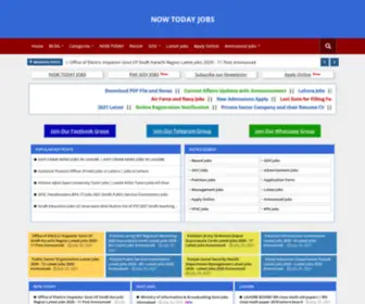 Nowtodayjobs.com(NOW TODAY JOBS) Screenshot