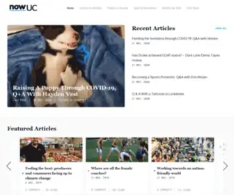 Nowuc.com.au(The online publication of the Journalism course at the University of Canberra) Screenshot