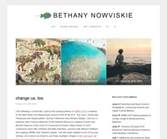 NowViskie.org(Bethany Nowviskie) Screenshot