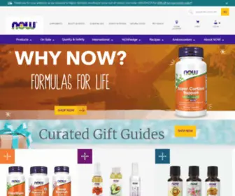 NowVitamins.com(NOW Foods) Screenshot