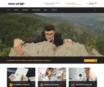 Nowwhatmoments.com(Marketing Agency) Screenshot