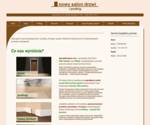 Nowysalondrzwi.pl(Drzwi Koszalin) Screenshot