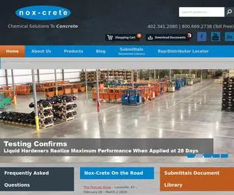 Nox-Crete.com(Chemical solutions to concrete problems) Screenshot