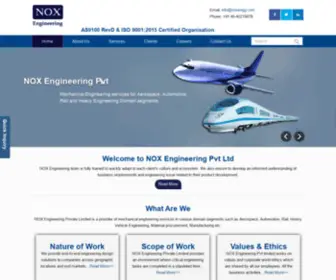 Noxengg.com(NOX Engineering Pvt Ltd) Screenshot