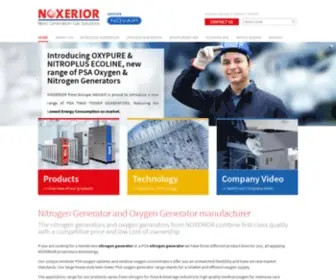 Noxerior.com(Nitrogen Generator & Oxygen Generator) Screenshot