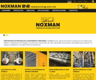 Noxman.com(Fabricante de calderas de aceite térmico) Screenshot