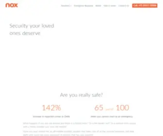 Noxsecure.com(Home Security System) Screenshot