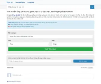 Nox.vn(Tạo) Screenshot