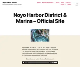 Noyoharbordistrict.org(Noyo Harbor & Marina Official website) Screenshot