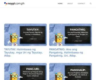 Noypi.com.ph(A Website for Every Juan) Screenshot