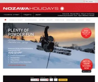 Nozawaholidays.com(Nozawa Onsen Ski Resort) Screenshot
