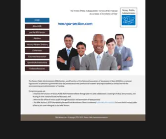 Npa-Section.com(The Notary Public Administrators (NPA)) Screenshot