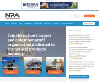 Npanational.org(Natural Products Association) Screenshot