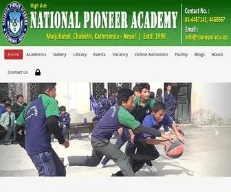 Npanepal.edu.np(National Pioneer Academy) Screenshot
