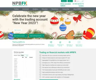 NPBFX.com(Services on the FOREX) Screenshot