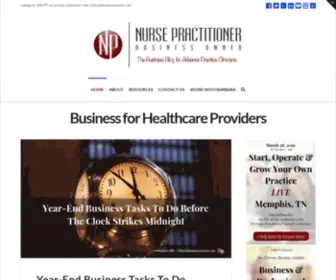 Npbusiness.org(Nurse Practitioners in Business) Screenshot